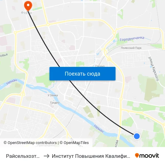 Райсельхозтехника (Посадка) to Институт Повышения Квалификации И Переподготовки Кадров Гргу map