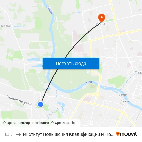 Школа to Институт Повышения Квалификации И Переподготовки Кадров Гргу map