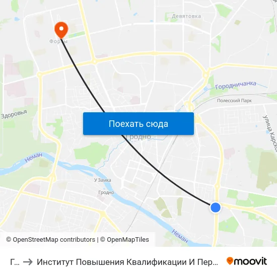 Гаи to Институт Повышения Квалификации И Переподготовки Кадров Гргу map