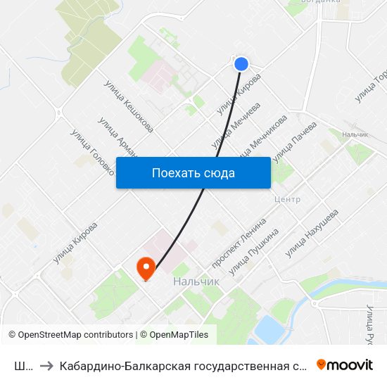 Шанхай to Кабардино-Балкарская государственная сельскохозяйственная академия имени В.М. Кокова. map