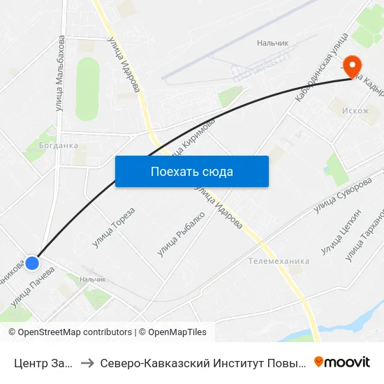 Центр Занятости to Северо-Кавказский Институт Повышения Квалификации map