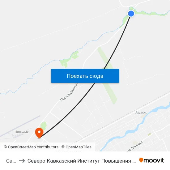 Сады to Северо-Кавказский Институт Повышения Квалификации map