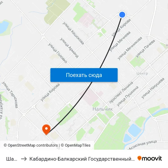 Шанхай to Кабардино-Балкарский Государственный Аграрный Университет map