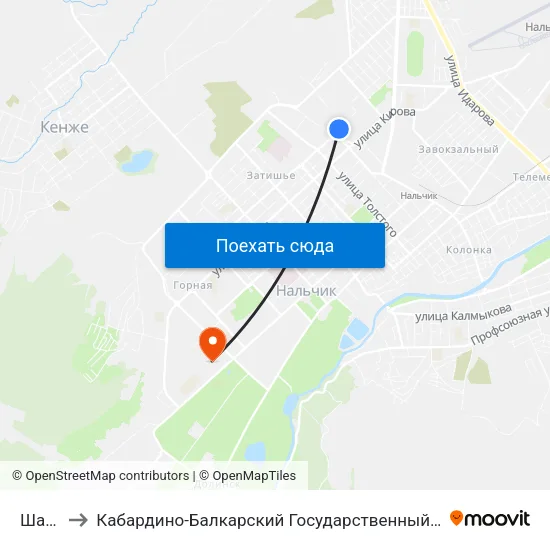 Шанхай to Кабардино-Балкарский Государственный Аграрный Университет map