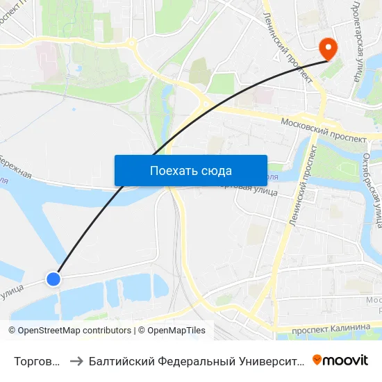 Торговый Порт to Балтийский Федеральный Университет Имени Иммануила Канта map