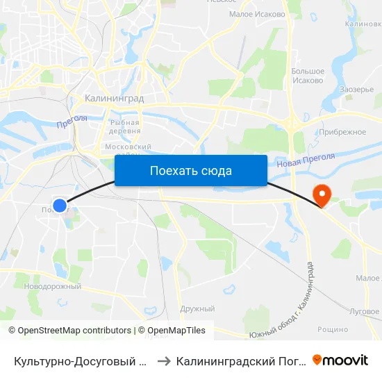 Культурно-Досуговый Центр (На Ул. Коммунистической) to Калининградский Пограничный Институт Фсб России map