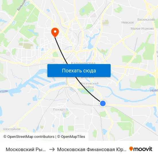 Московский Рынок (В Центр) to Московская Финансовая Юридическая Академия map