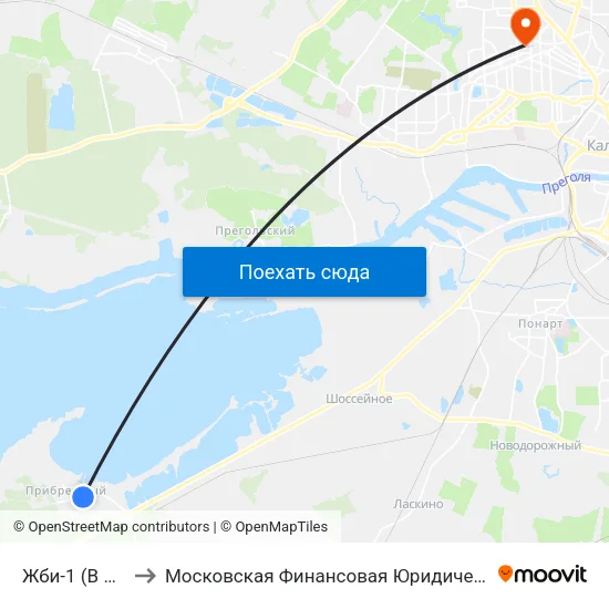 Жби-1 (В Центр) to Московская Финансовая Юридическая Академия map
