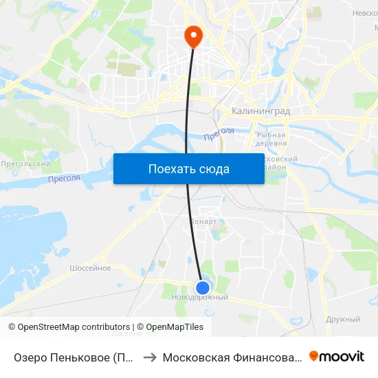 Озеро Пеньковое (По Требованию, В Центр) to Московская Финансовая Юридическая Академия map