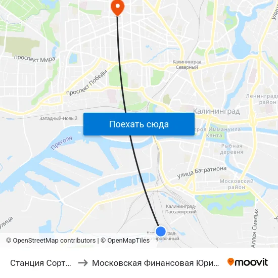 Станция Сортировочная to Московская Финансовая Юридическая Академия map