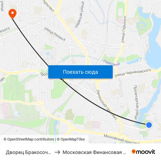 Дворец Бракосочетаний (В Центр) to Московская Финансовая Юридическая Академия map