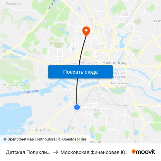 Детская Поликлиника (В Центр) to Московская Финансовая Юридическая Академия map