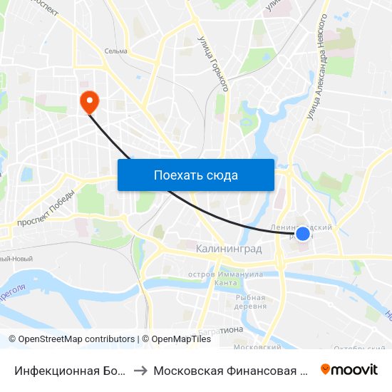 Инфекционная Больница (В Центр) to Московская Финансовая Юридическая Академия map