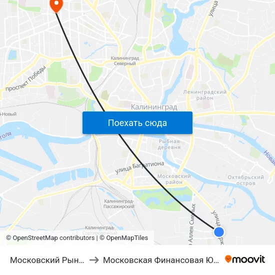 Московский Рынок (Из Центра) to Московская Финансовая Юридическая Академия map