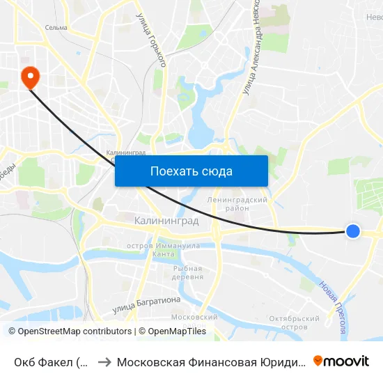 Окб Факел (В Центр) to Московская Финансовая Юридическая Академия map
