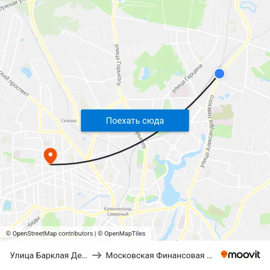 Улица Барклая Де Толли ( В Центр) to Московская Финансовая Юридическая Академия map