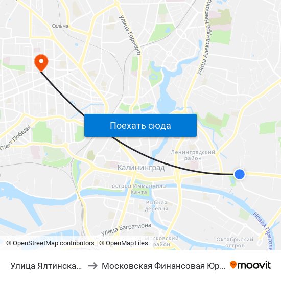 Улица Ялтинская (Из Центра) to Московская Финансовая Юридическая Академия map