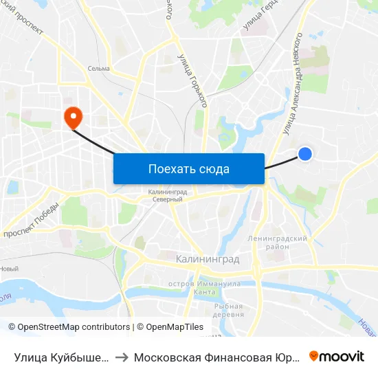 Улица Куйбышева (В Центр) to Московская Финансовая Юридическая Академия map