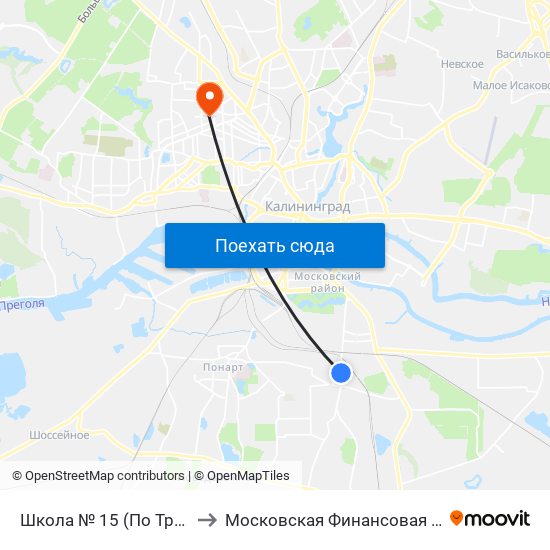 Школа № 15 (По Требованию, В Центр) to Московская Финансовая Юридическая Академия map