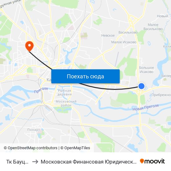 Тк Бауцентр to Московская Финансовая Юридическая Академия map