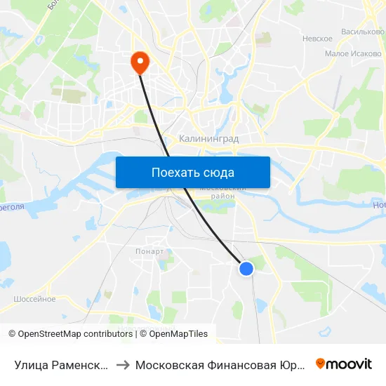 Улица Раменская (В Центр) to Московская Финансовая Юридическая Академия map