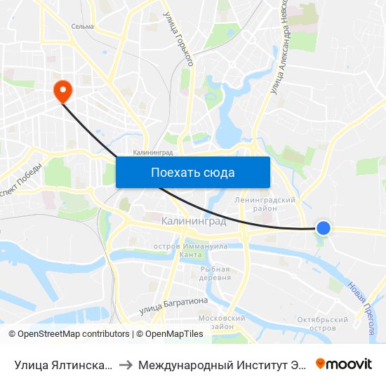 Улица Ялтинская (В Центр) to Международный Институт Экономики и Права map