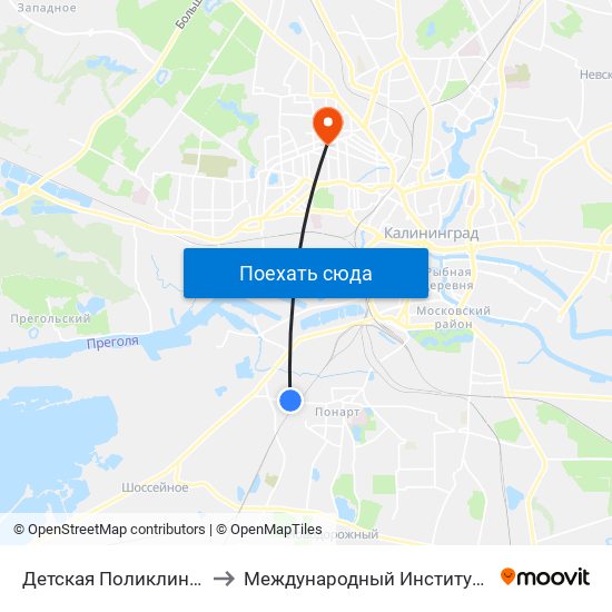 Детская Поликлиника (Из Центра) to Международный Институт Экономики и Права map