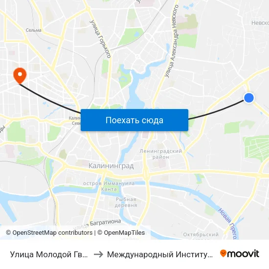 Улица Молодой Гвардии (В Центр) to Международный Институт Экономики и Права map