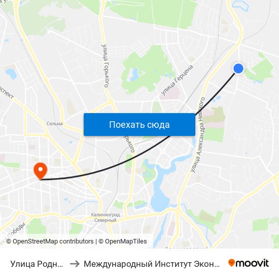 Улица Родниковая to Международный Институт Экономики и Права map