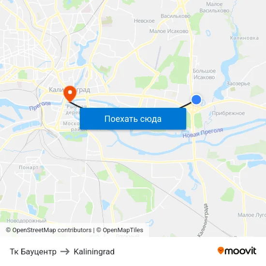 Тк Бауцентр to Kaliningrad map