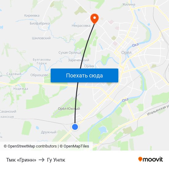 Тмк «Гринн» to Гу Унпк map