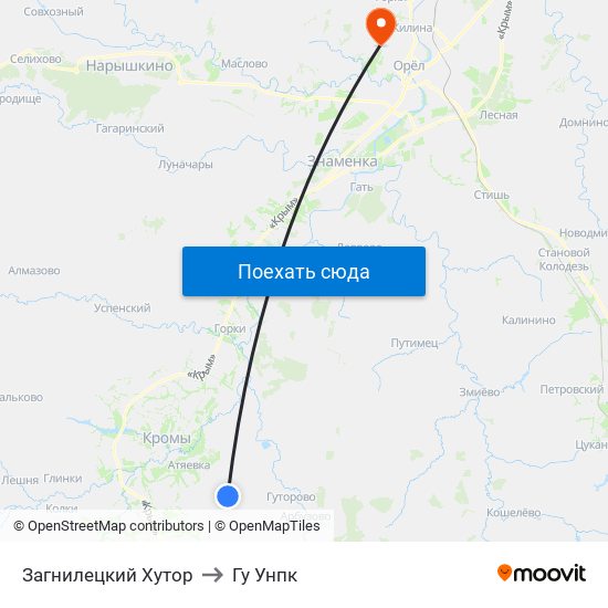 Загнилецкий Хутор to Гу Унпк map