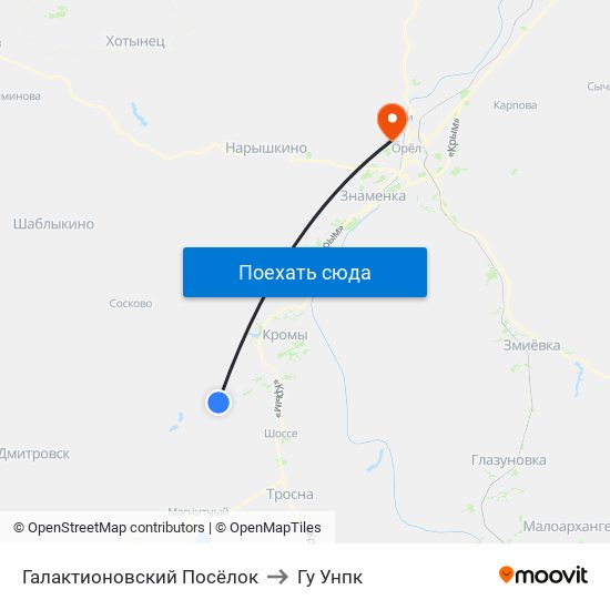 Галактионовский Посёлок to Гу Унпк map