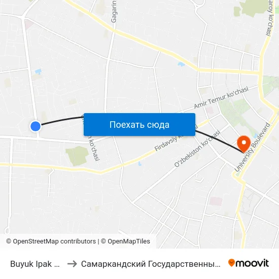 Buyuk Ipak Yuli, 67 to Самаркандский Государственный Университет map