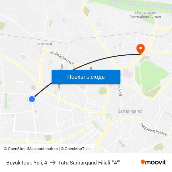 Buyuk Ipak Yuli, 4 to Tatu Samarqand Filiali ""A"" map