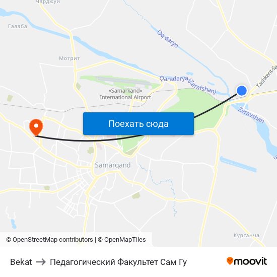 Bekat to Педагогический Факультет Сам Гу map