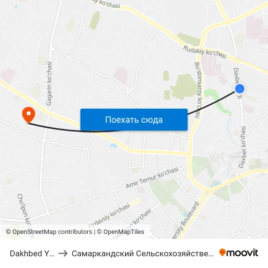 Dakhbed Yuli, 59 to Самаркандский Сельскохозяйственный Институт map