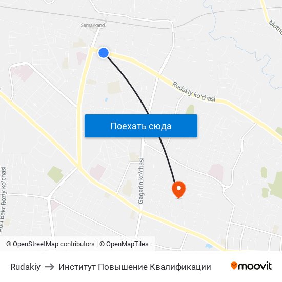 Rudakiy to Институт Повышение Квалификации map