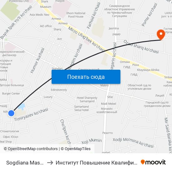 Sogdiana Maskani to Институт Повышение Квалификации map