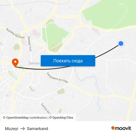 Muzeyi to Samarkand map