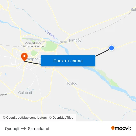 Quduqli to Samarkand map