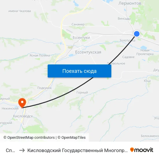 Спектр to Кисловодский Государственный Многопрофильный Техникум map