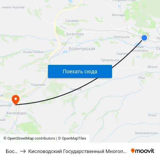 Босфор to Кисловодский Государственный Многопрофильный Техникум map