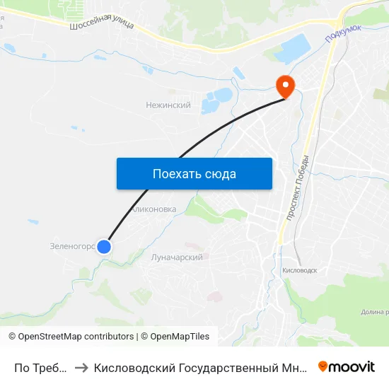По Требованию to Кисловодский Государственный Многопрофильный Техникум map