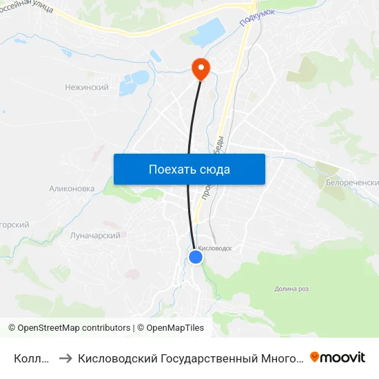 Коллонада to Кисловодский Государственный Многопрофильный Техникум map
