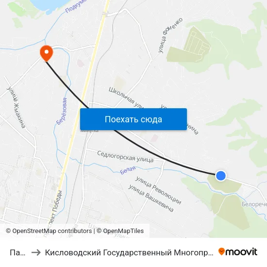 Патп-2 to Кисловодский Государственный Многопрофильный Техникум map