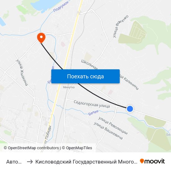 Автошкола to Кисловодский Государственный Многопрофильный Техникум map