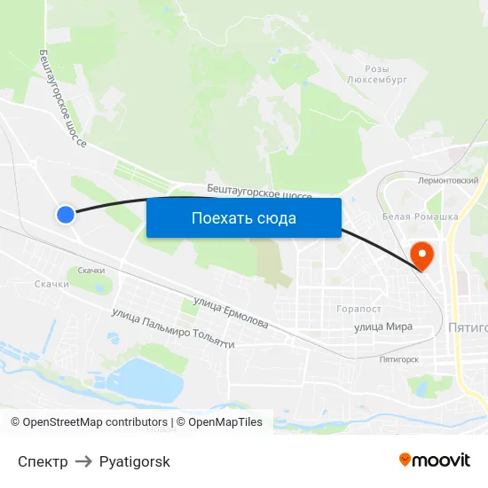 Спектр to Pyatigorsk map