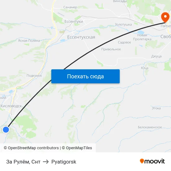 За Рулём, Снт to Pyatigorsk map