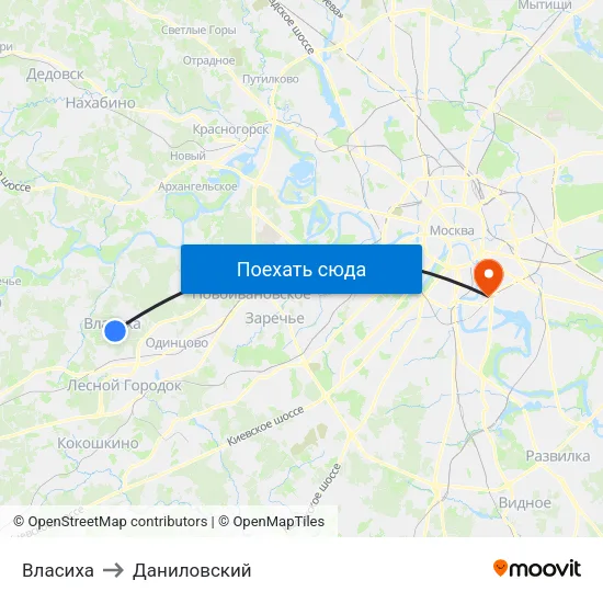 Власиха to Даниловский map